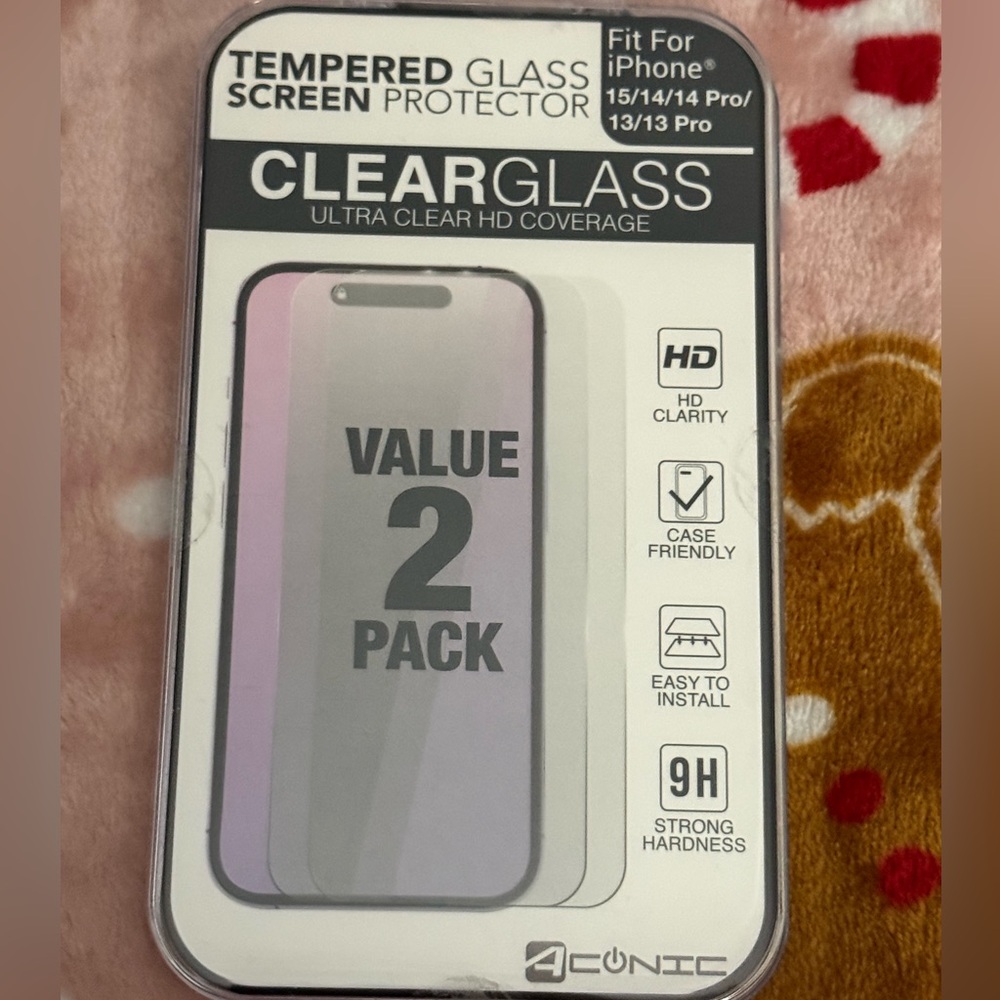Cunic Tempered Glass Screen Protector for iPhone! Models listed in pic! New